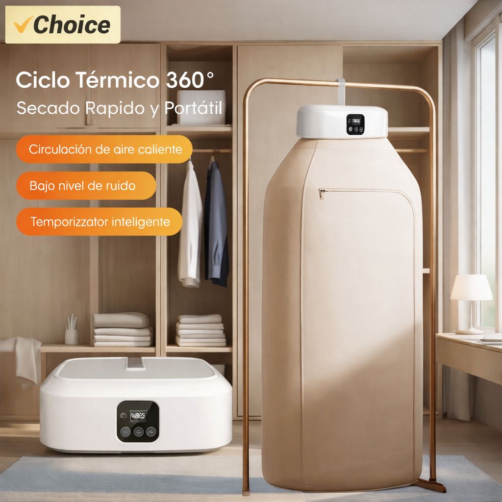 🔥 SECADORA ELÉTRICA PORTÁTIL – ⏰ ¡Seca en minutos sin aumentar tu factura de luz! 🍃