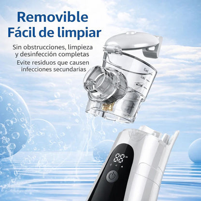 💨🫁 Nebulizador Portátil Silencioso para Adultos y Niños con Pantalla Digital, Ideal para Casa y Viaje