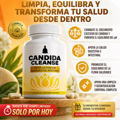 Suplemento CANDIDA Apoyo Intestinal – Equilibra tu flora y recupera tu bienestar