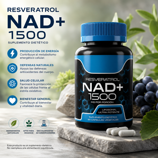 NAD+ Resveratrol –  nutricional para el bienestar