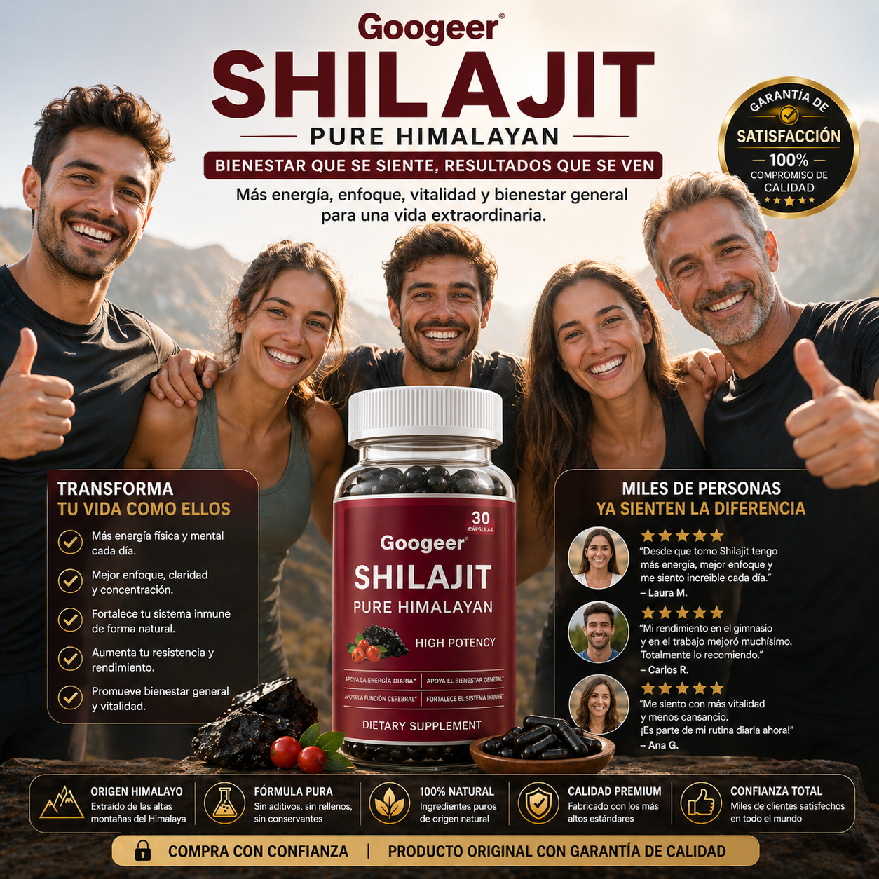 Shilajit Ultra - Potencia tu energía y bienestar