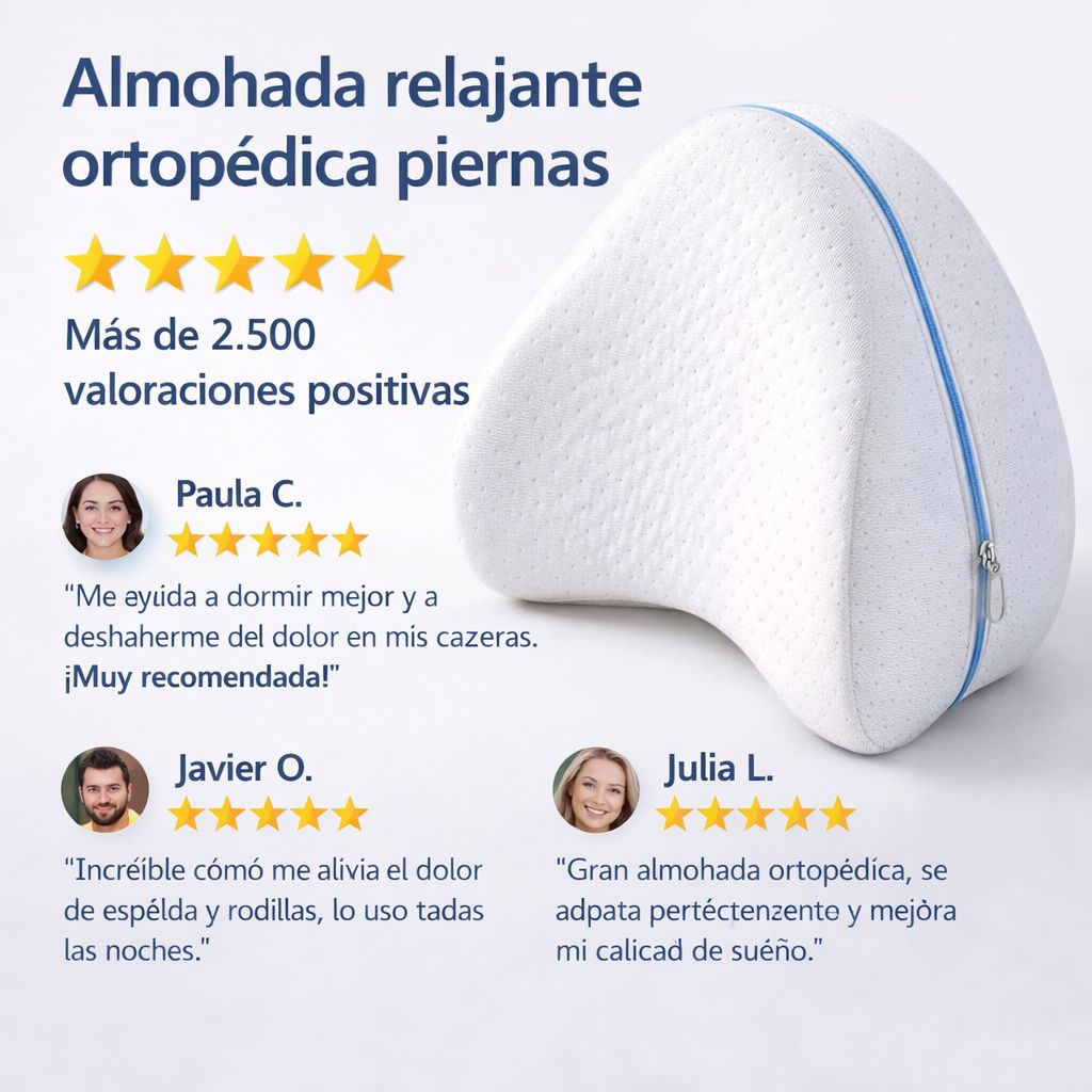 Almohada Ortopédica Antidolor Piernas