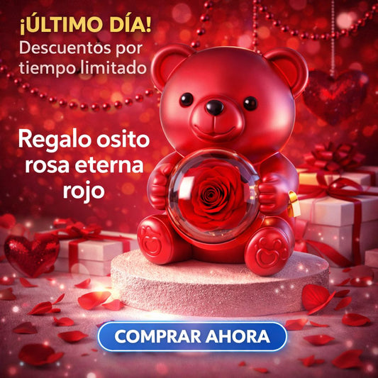 Oso Rosa Eterna Un regalo que eterniza tu amor - Promoción especial de San Valentín 🌹